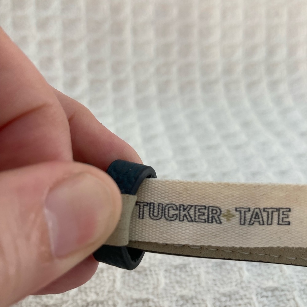 Tucker + Tate Girls Blue Belt With Goldtone Animal Buckle - Picture 4 of 5